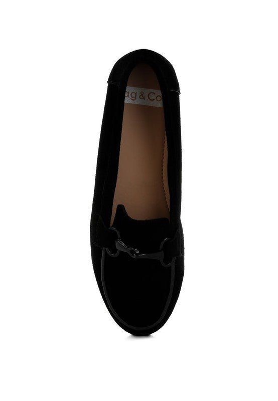 Awen Monochromatic Horsebit Real Suede Loafers for Men - Love Salve